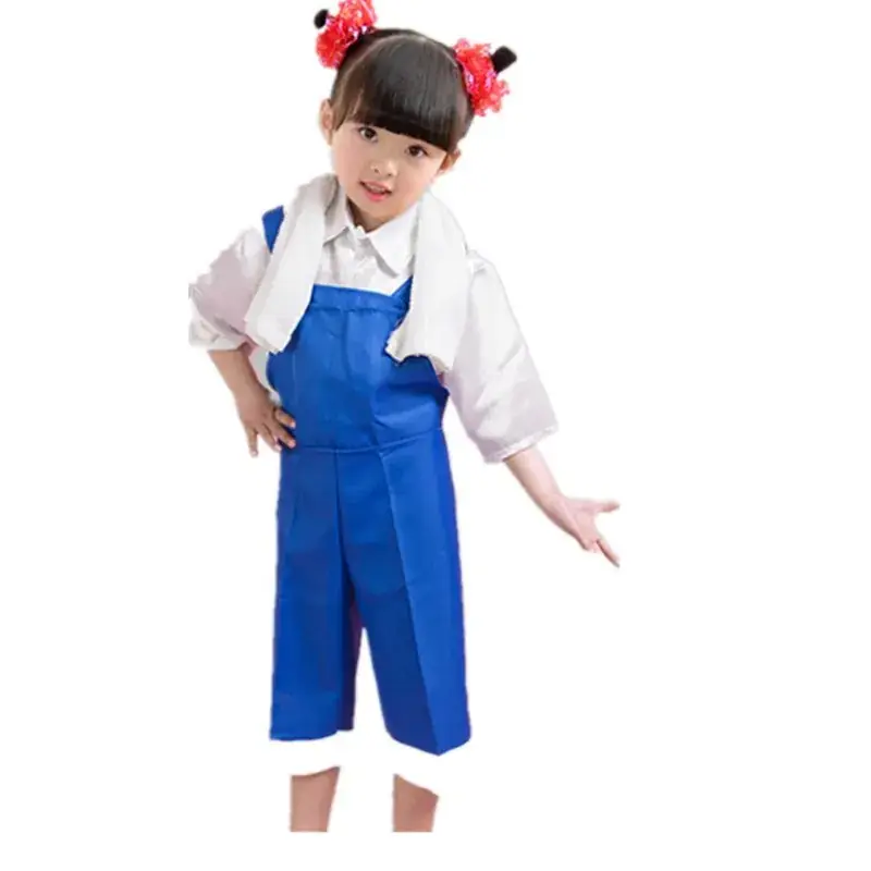 Xiao He's Blue Strap Pants Dance Costume for Girls - Image 5