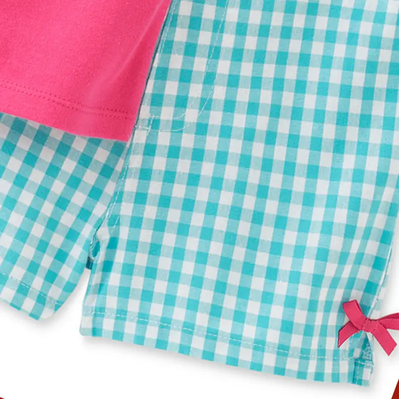 Girls Pink Knitted Cotton Sleeveless Suit