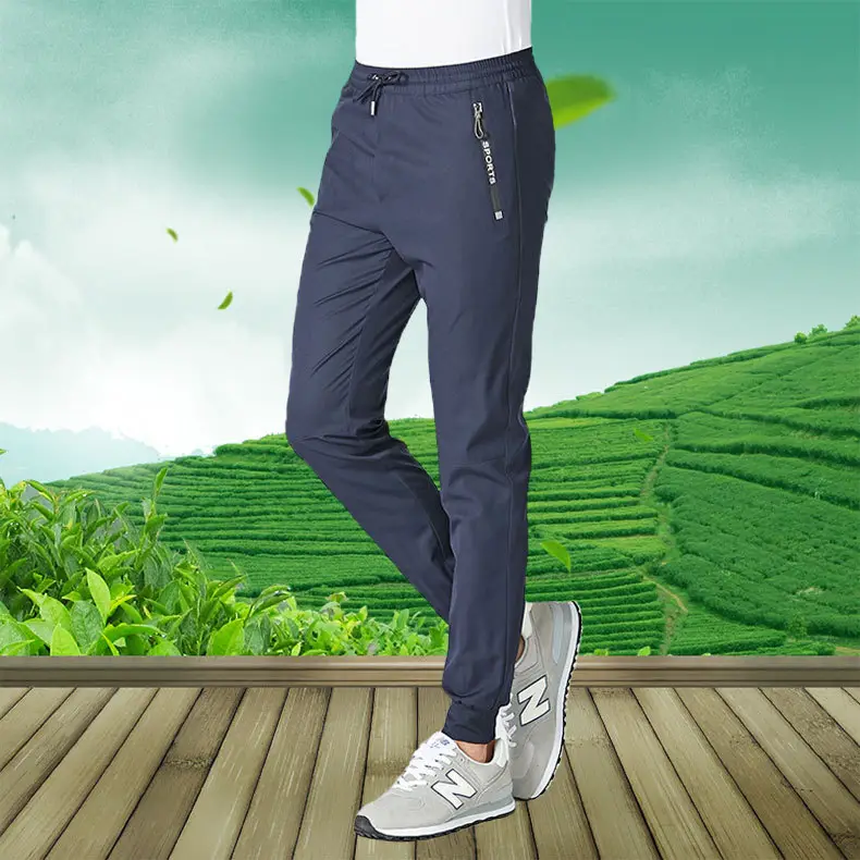 Men's 2022 Summer Casual Foot Pants Navy Quick-Drying - Image 7