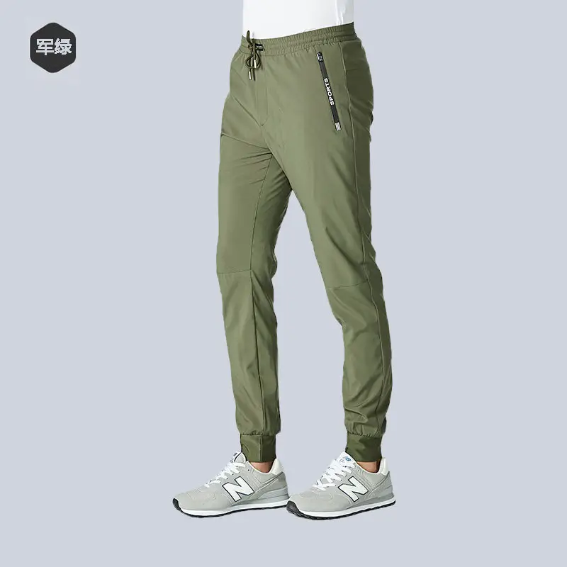 Men's 2022 Summer Casual Foot Pants Navy Quick-Drying - Image 2