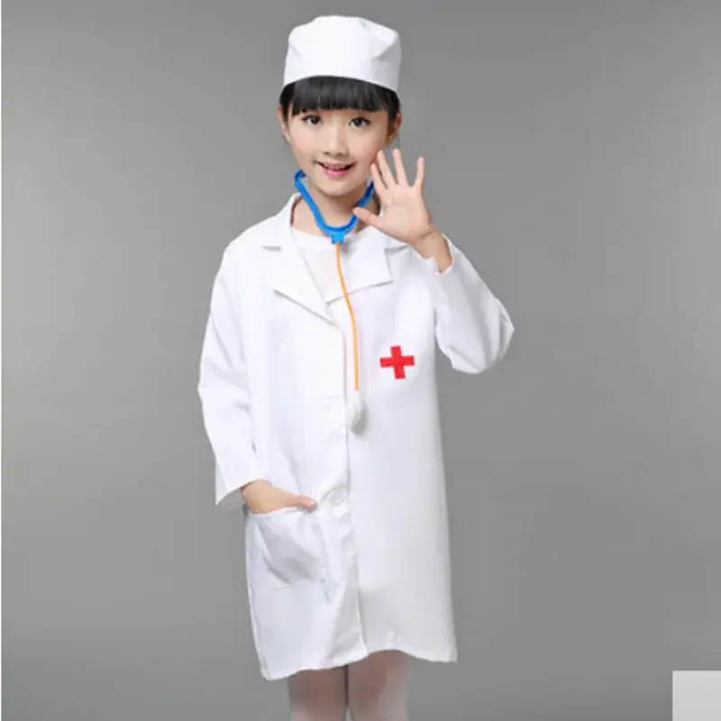 2020 Kids Doctor Costume White Coat Nurse Role - Image 3