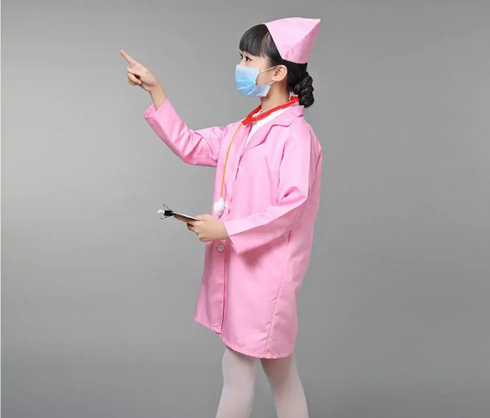 2020 Kids Doctor Costume White Coat Nurse Role — feature 10