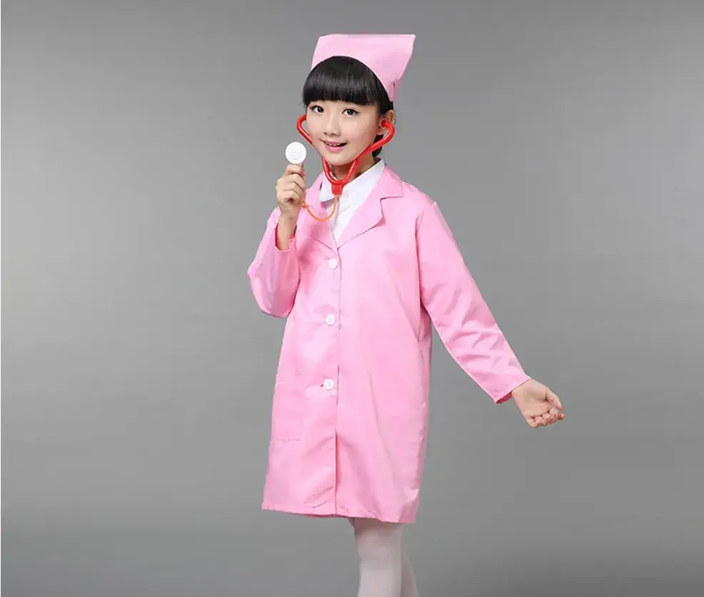 2020 Kids Doctor Costume White Coat Nurse Role — feature 5