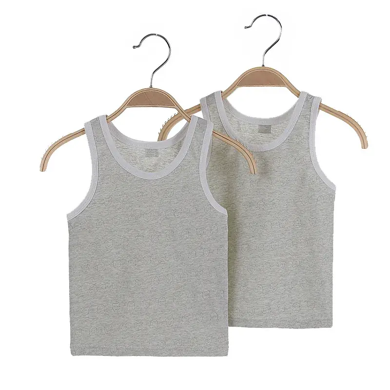 Children's Pink Sleeveless Vests Full Cotton Summer - Image 8