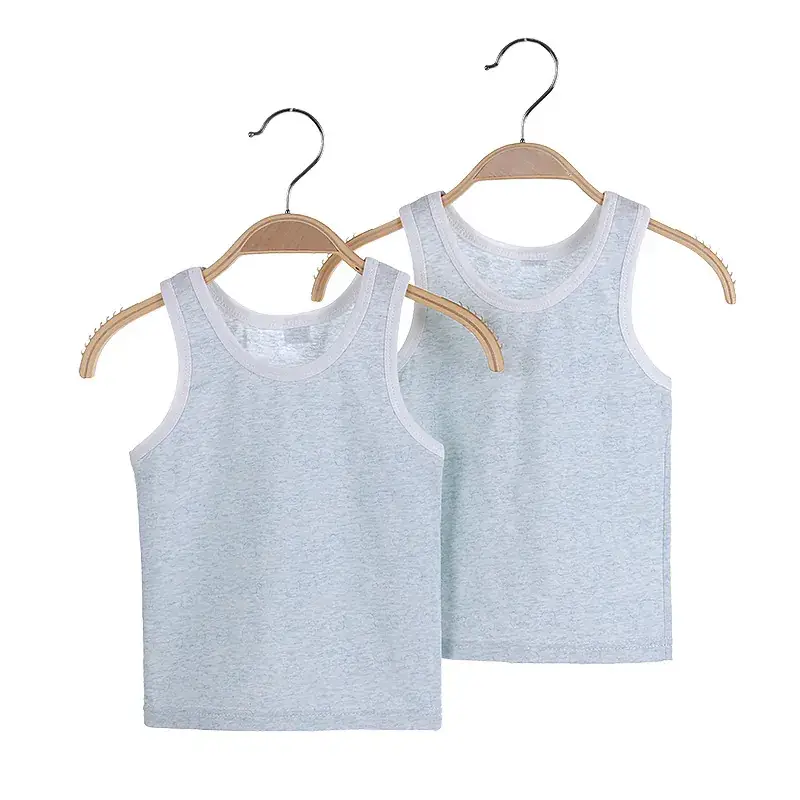 Children's Pink Sleeveless Vests Full Cotton Summer - Image 9