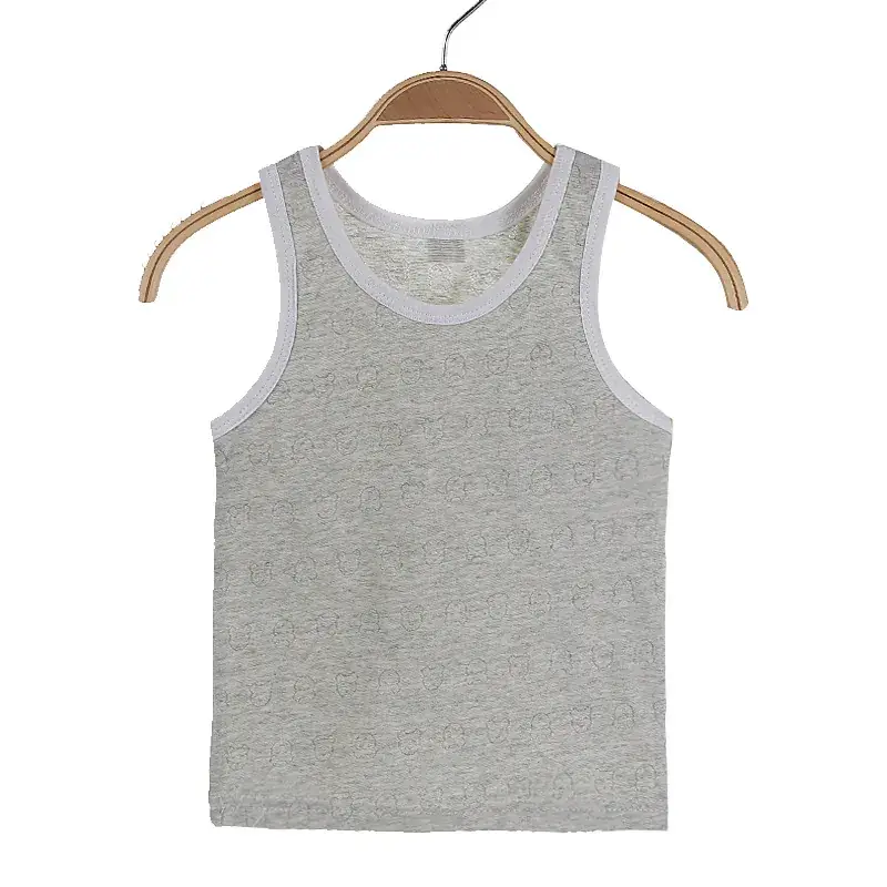 Children's Pink Sleeveless Vests Full Cotton Summer - Image 3