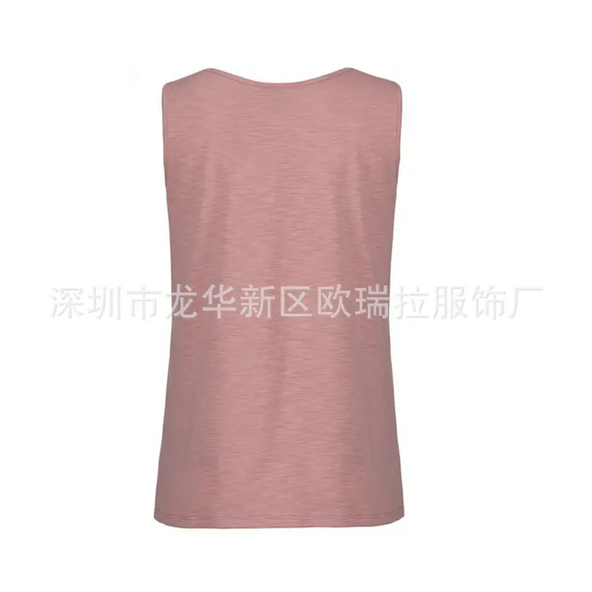 Light Blue Sleeveless Women's Summer Top - Image 7