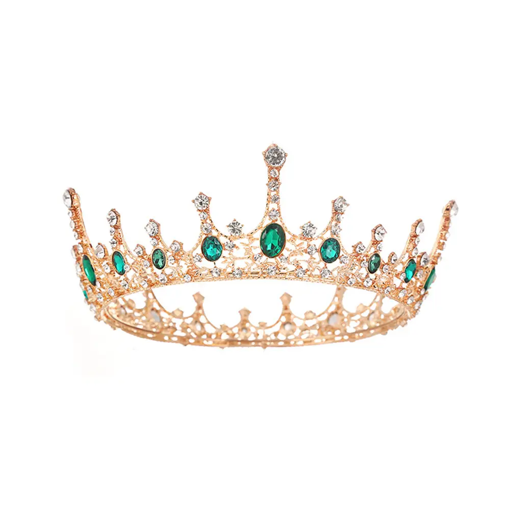 Golden Crown Headwear for Bride Wedding Party Accessories