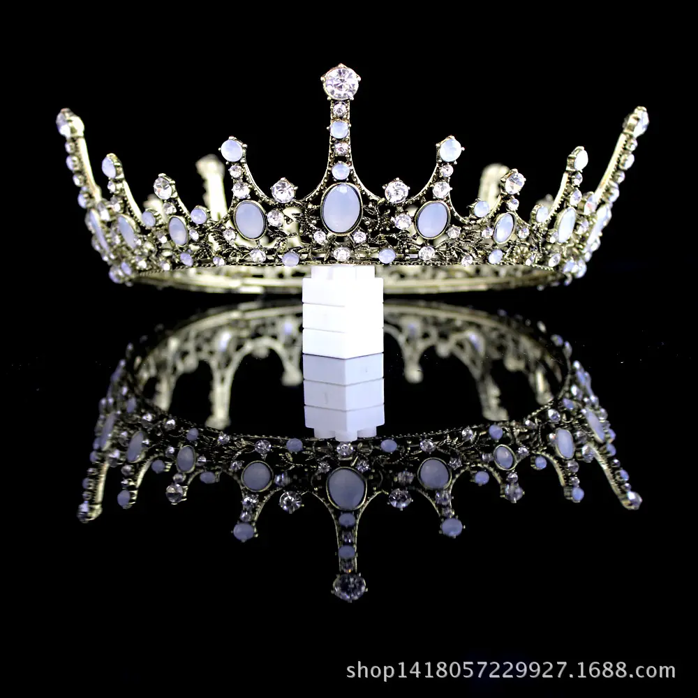 Golden Crown Headwear for Bride Wedding Party Accessories