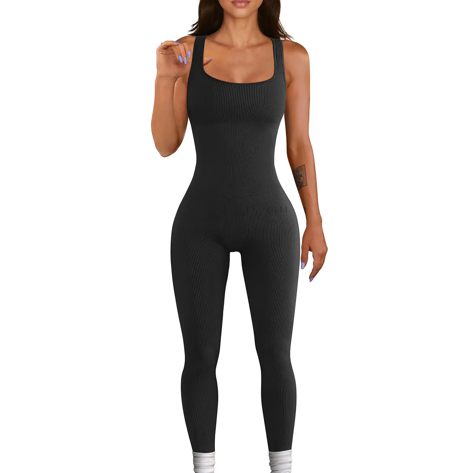 2024 Lavender Sleeveless Jumpsuit for Women - Image 3