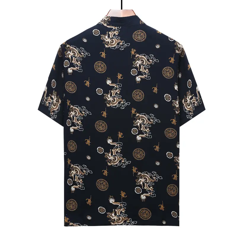 Chinese Style Printed Suits for Men Middle Age Elderly - Image 5