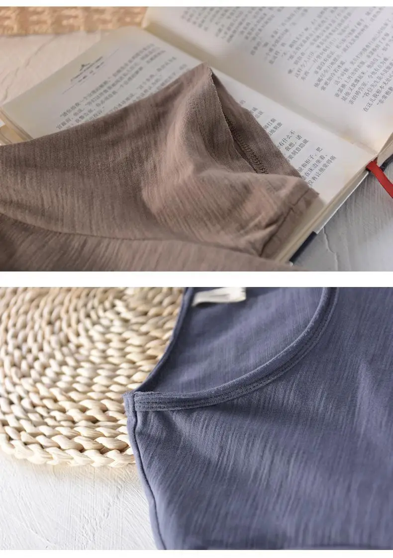 White Cotton Round Neck T-Shirt Short Sleeve Summer — feature 21