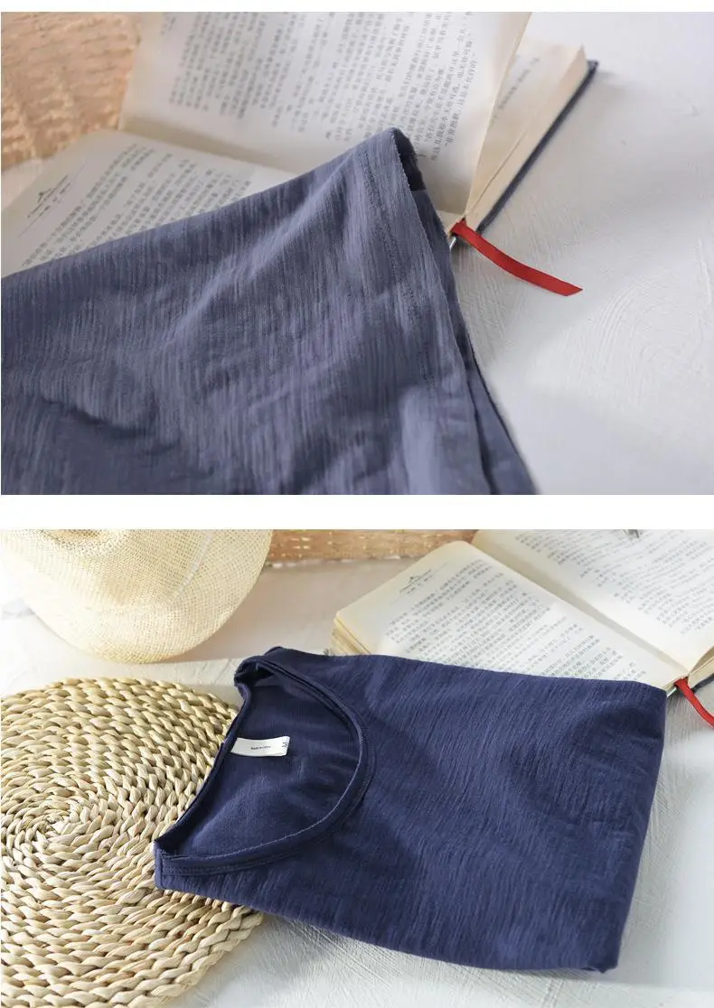 White Cotton Round Neck T-Shirt Short Sleeve Summer — feature 22