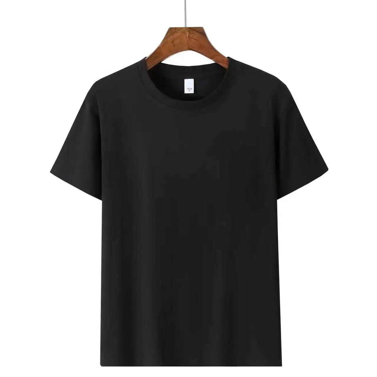 Heavy Men Cotton T-Shirt Grey Loose Large - Image 5
