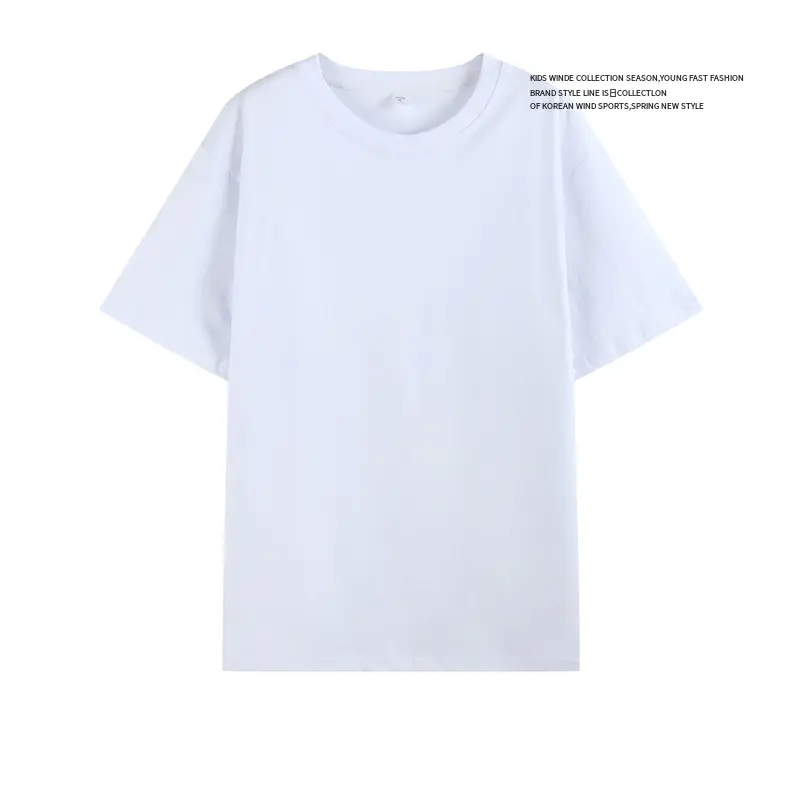 Heavy Men Cotton T-Shirt Grey Loose Large — feature 10