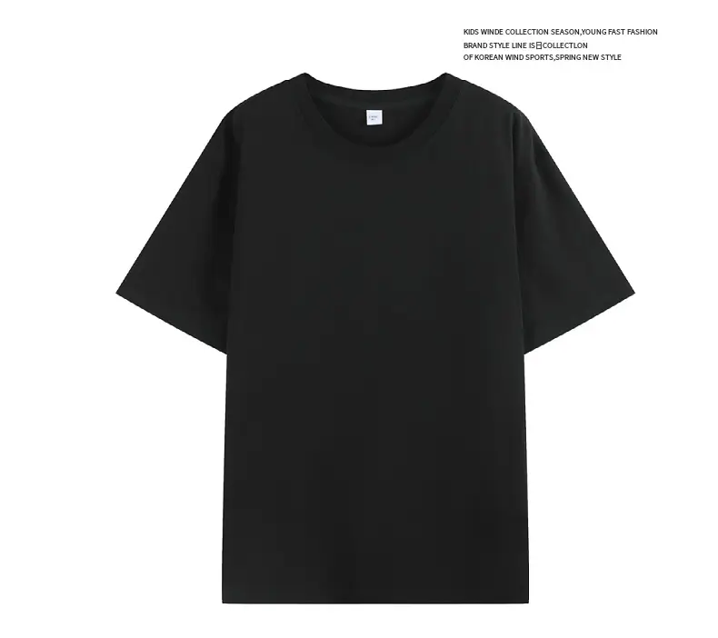 Heavy Men Cotton T-Shirt Grey Loose Large — feature 9
