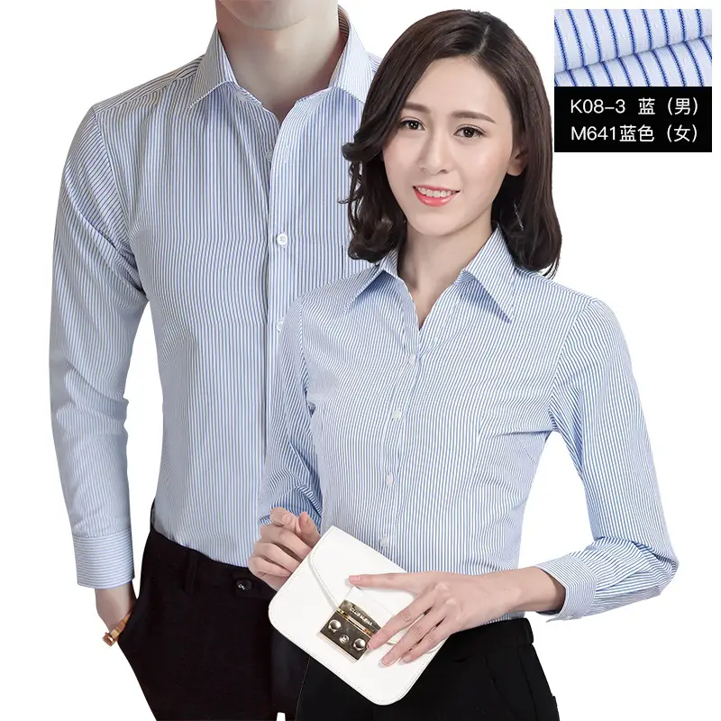 Men Women Black Button Down Shirts Long Sleeve - Image 6