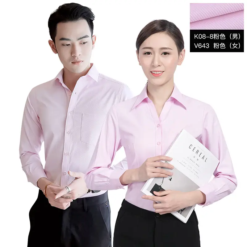 Men Women Black Button Down Shirts Long Sleeve - Image 8
