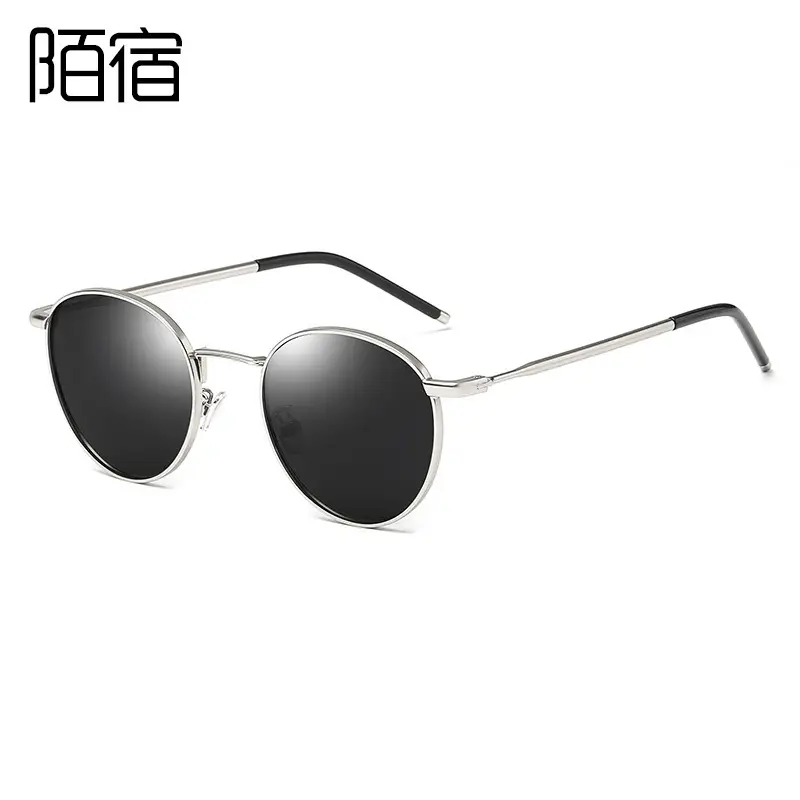 Korean Style Polarized Sunglasses Round Frame Retro Stylish Trendy - Image 7