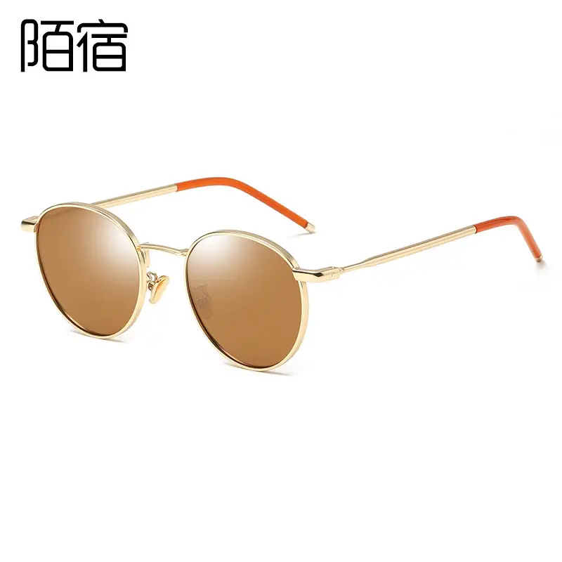 Korean Style Polarized Sunglasses Round Frame Retro Stylish Trendy - Image 8