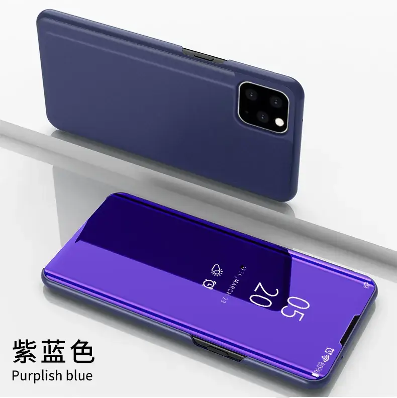 New Apple iPhone 15 Mirror Protective Cover Blue