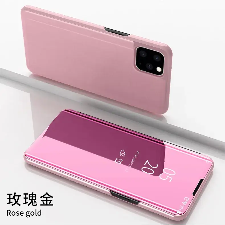 New Apple iPhone 15 Mirror Protective Cover Blue