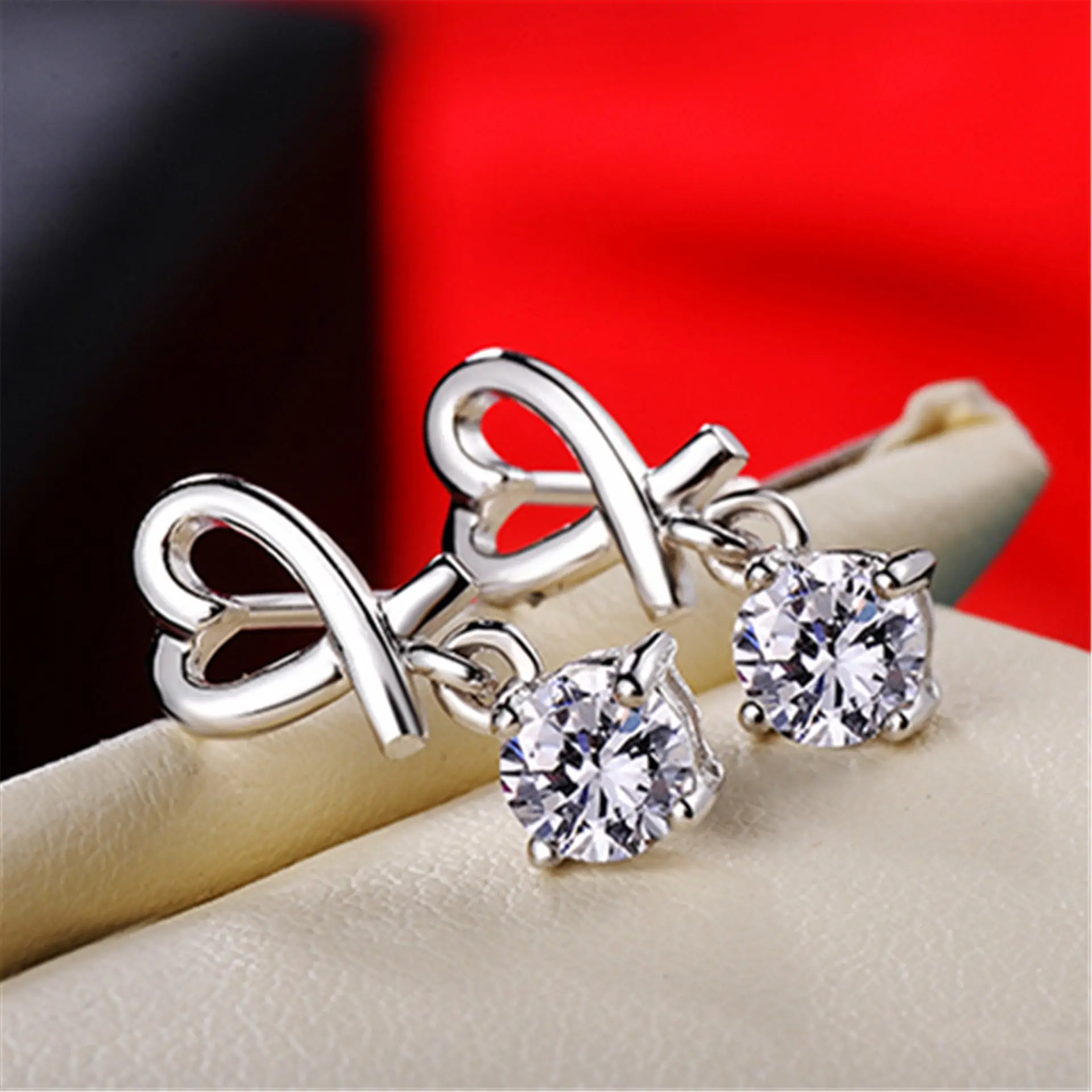Heart Shaped 925 Plated Earrings for Women — feature 17
