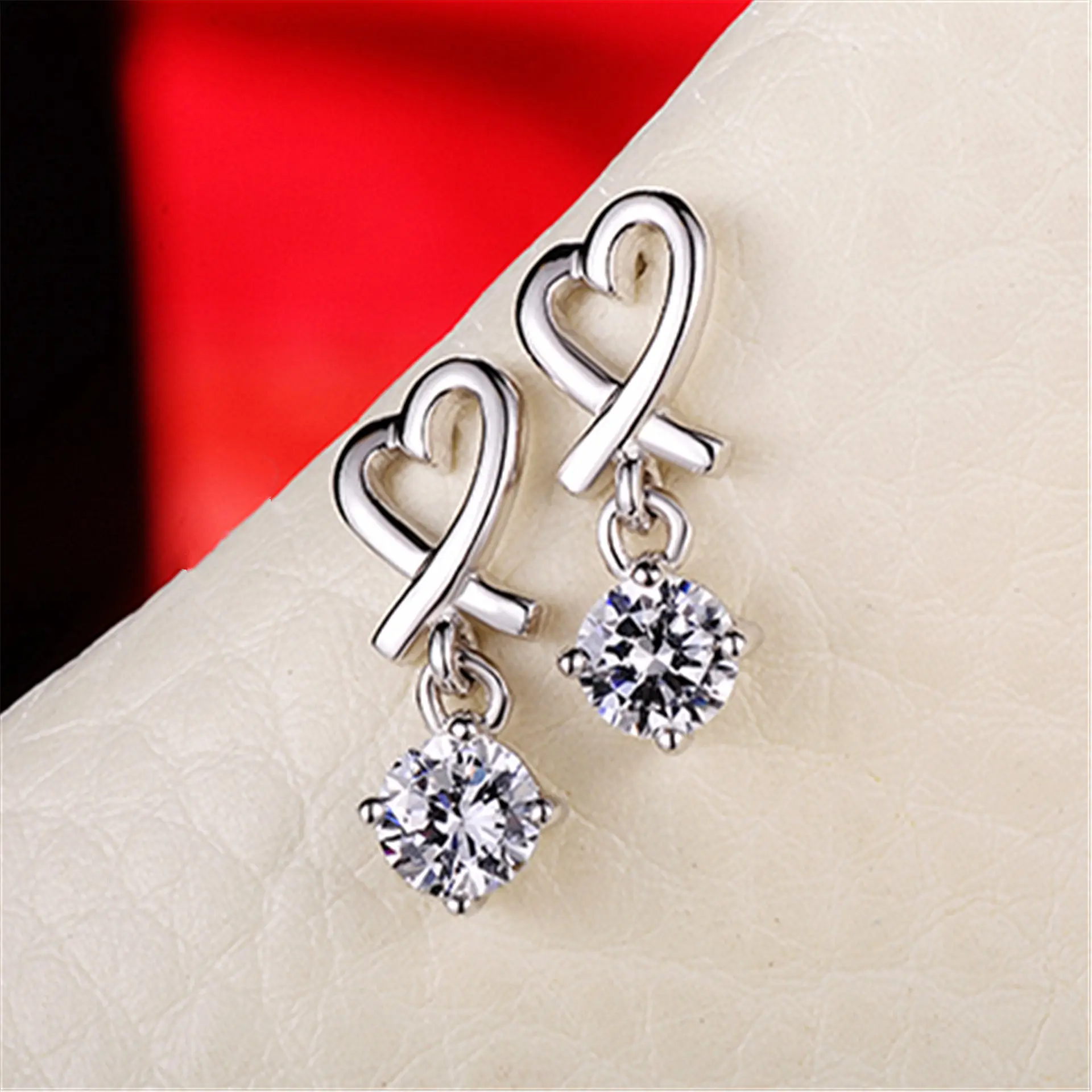 Heart Shaped 925 Plated Earrings for Women — feature 18
