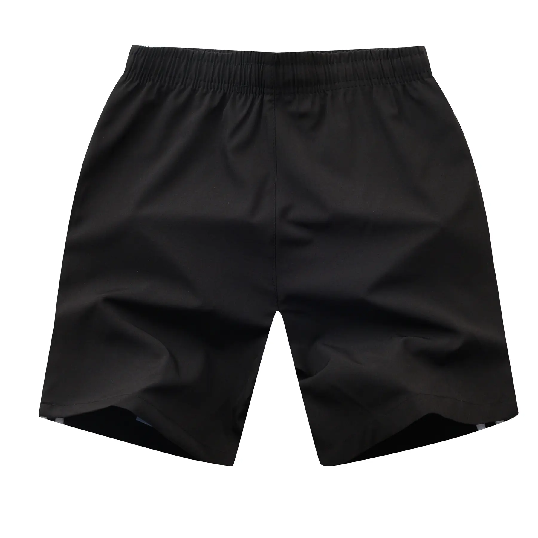 Men's Black Five-Point Shorts with Neon Stripes — feature 10
