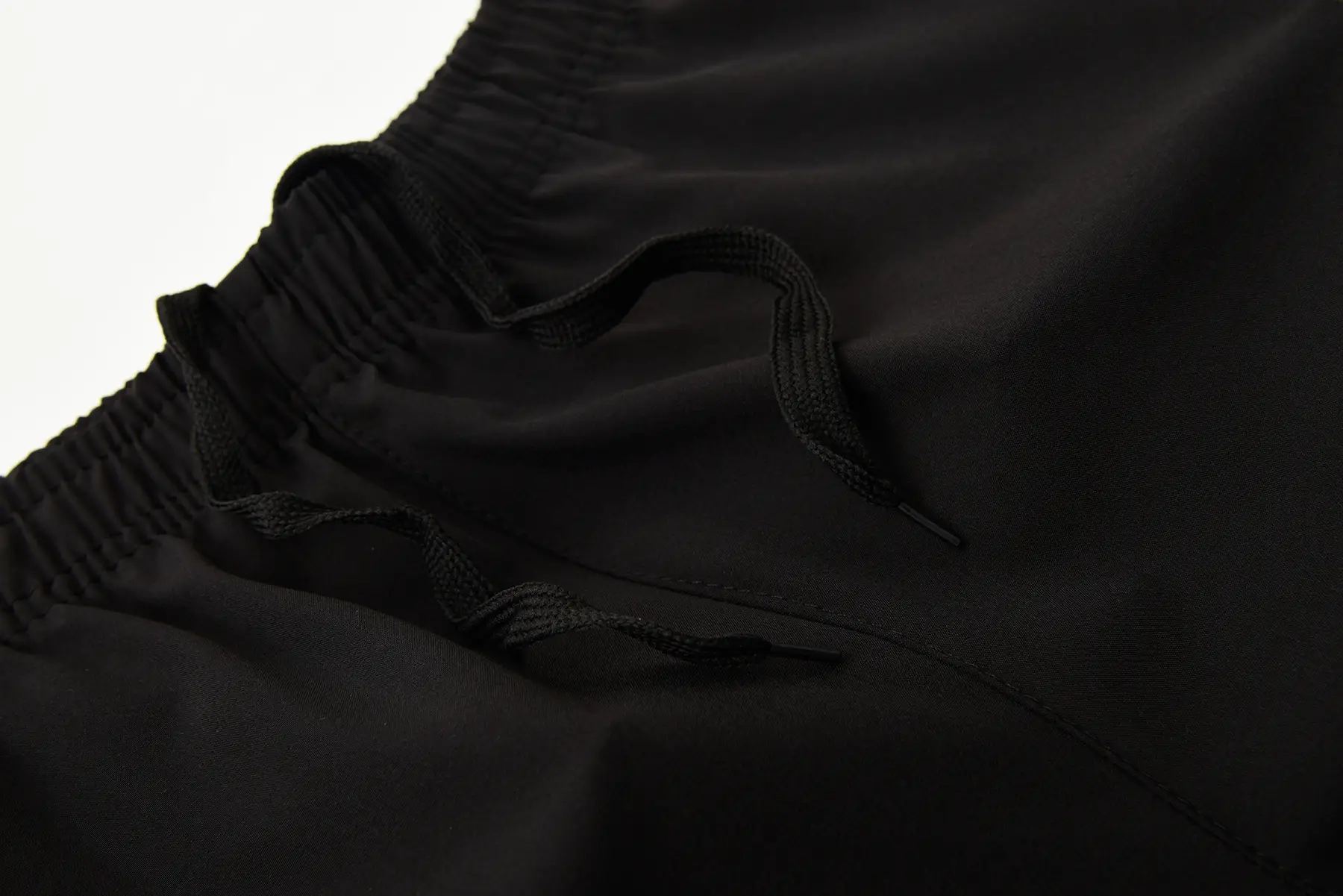 Men's Black Five-Point Shorts with Neon Stripes — feature 2