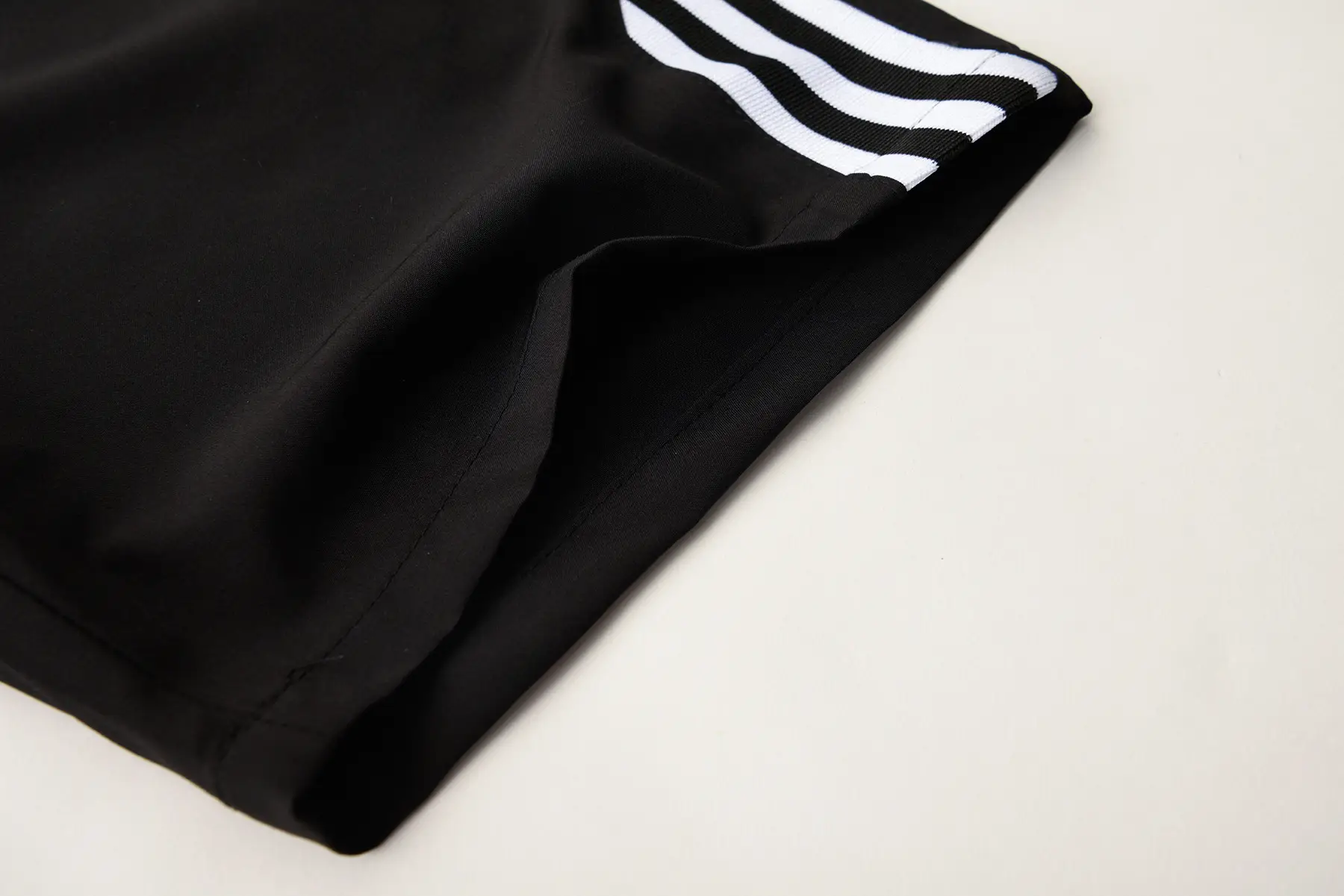 Men's Black Five-Point Shorts with Neon Stripes — feature 5