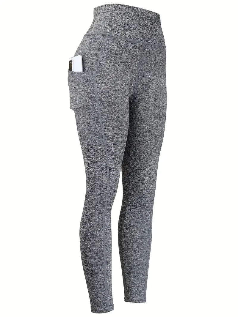Blue Sports Yoga Pants with Phone Pocket - Image 10
