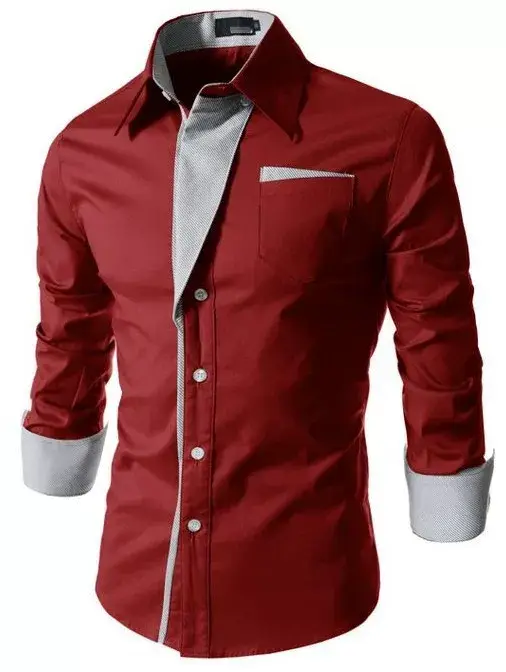 White Long Sleeve Button-Down Shirt for Men — feature 10