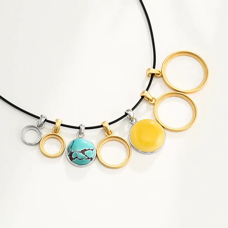 S925 Silver Pendant Holder 15x15 Beeswax Round - Image 18