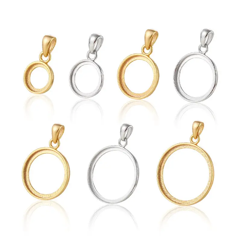 S925 Silver Pendant Holder 15x15 Beeswax Round - Image 19