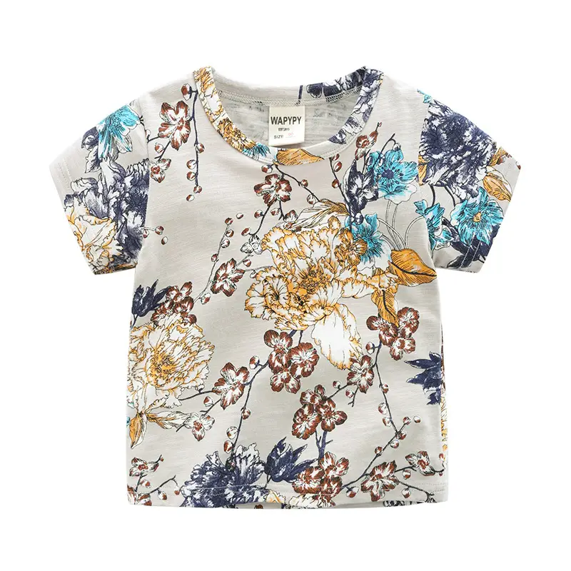New European & American Kids Summer T-Shirt Short Sleeve Baby Coat