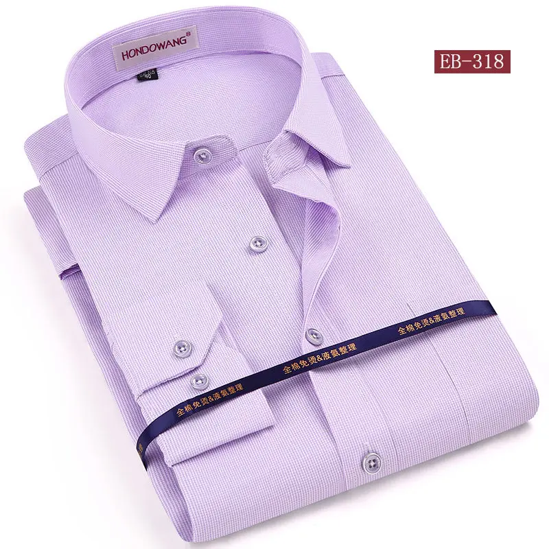 Middle-Aged Striped Flat Cut Shirts - Image 10