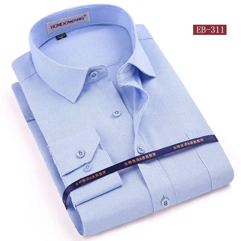 Middle-Aged Striped Flat Cut Shirts - Image 7