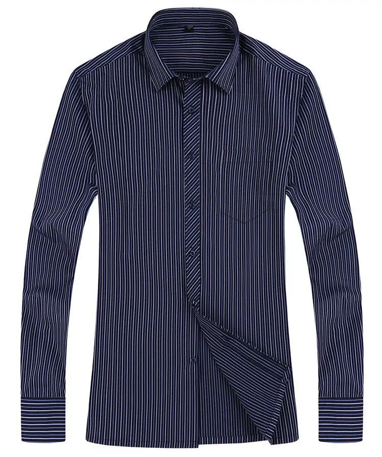 Men Lavender Striped Long Sleeve Shirt EB-721 - Image 22