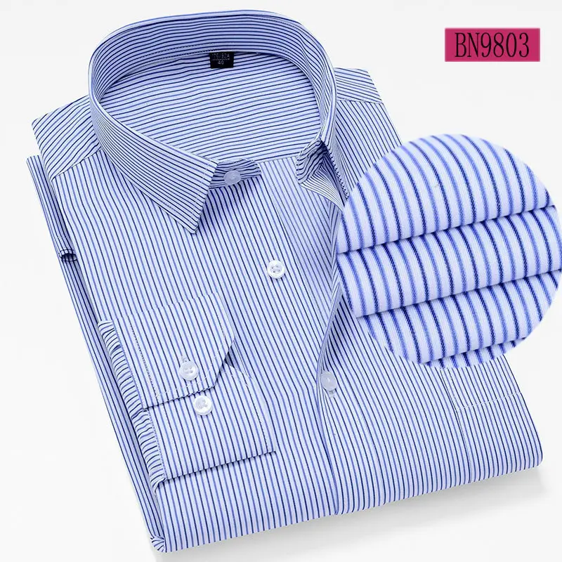 Men Lavender Striped Long Sleeve Shirt EB-721 - Image 15