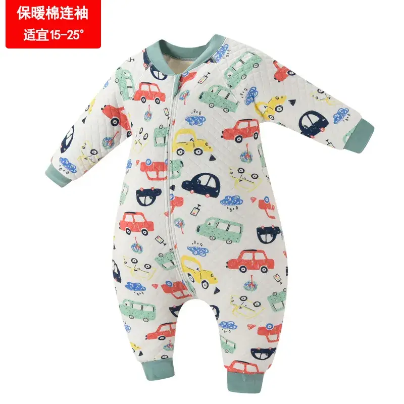 Baby Leg Sleeping Bag Cotton Air Cotton Warm Kick-proof Quilt - Image 3