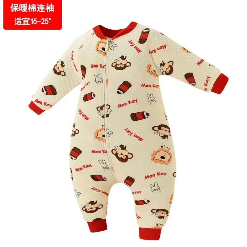 Baby Leg Sleeping Bag Cotton Air Cotton Warm Kick-proof Quilt - Image 4