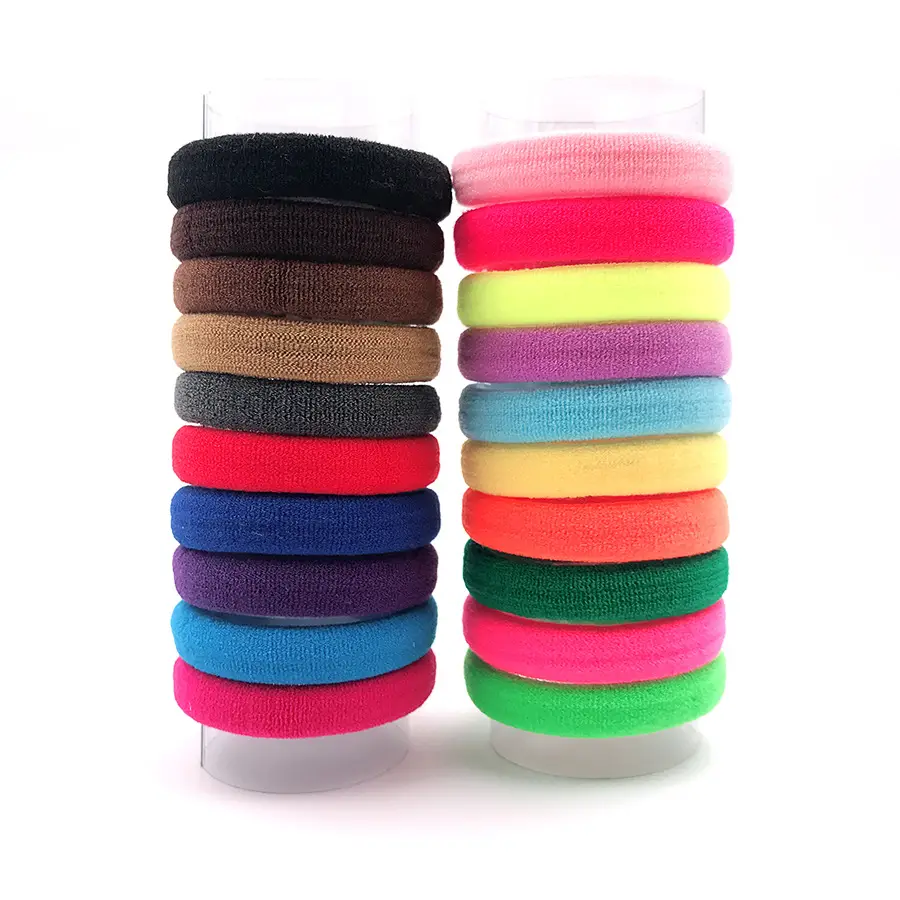 Colorful 100 Root Towel Hair Rings Rubber Strap - Image 6