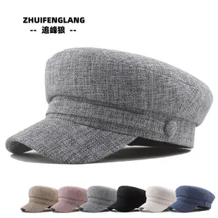 Navy Leather Rope Button Cap for Women — feature 30