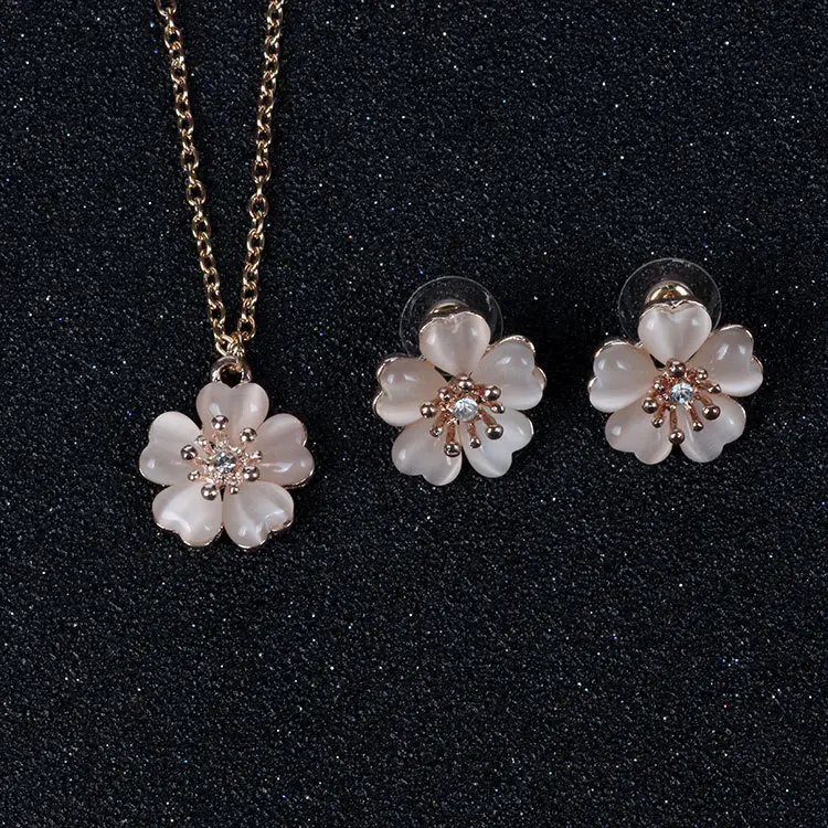 Opal Flower Earrings for Bridal Wear Set - Image 3