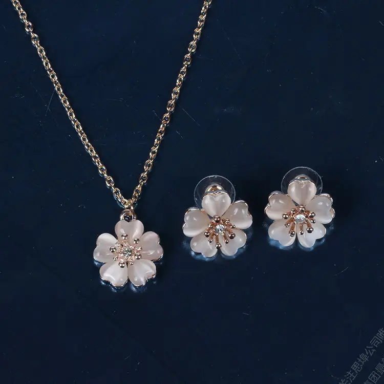 Opal Flower Earrings for Bridal Wear Set - Image 4