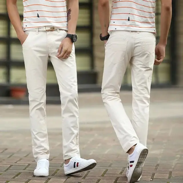 Summer Men's Korean Straight Fit Casual Pants Solid Color