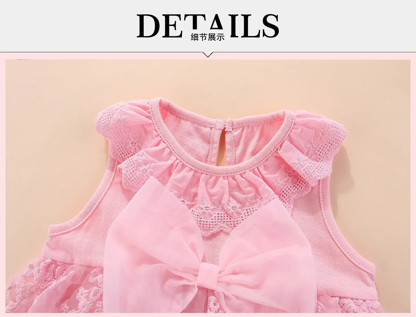 Red Lace Baby Dress with Bow for 2021 โ feature 4