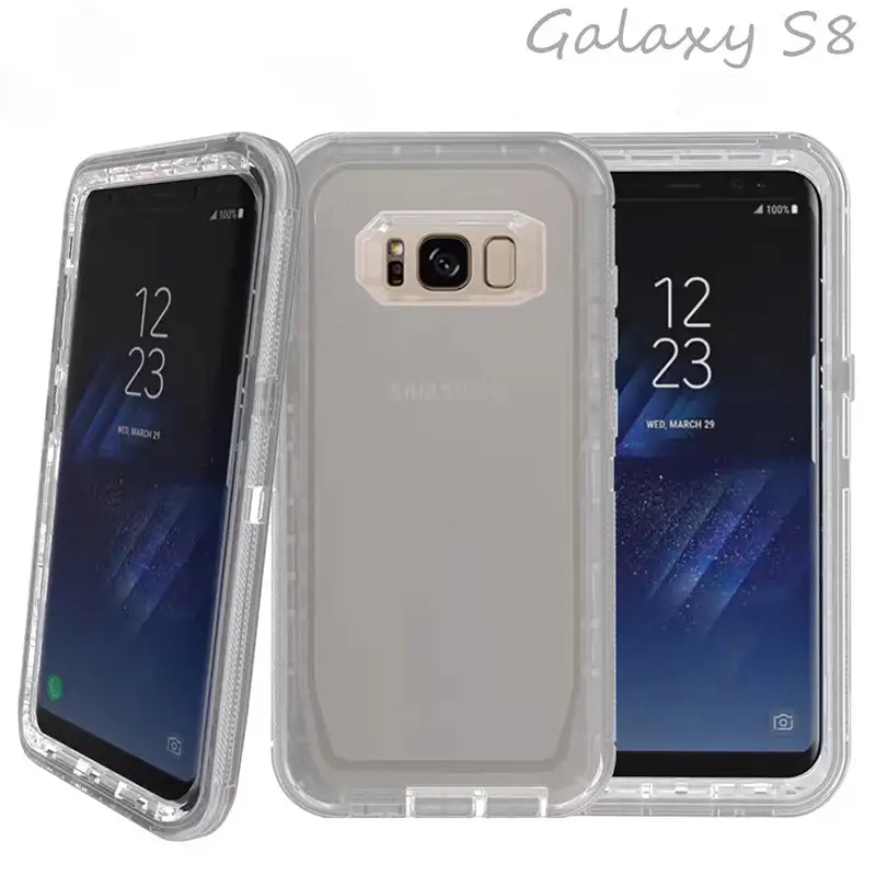 Pink Three-In-One Phone Case for Samsung S8 S10 Plus - Image 2