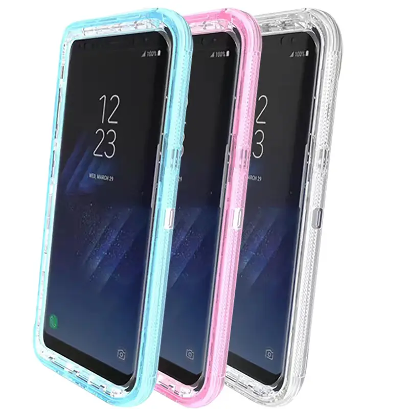 Pink Three-In-One Phone Case for Samsung S8 S10 Plus — feature 13